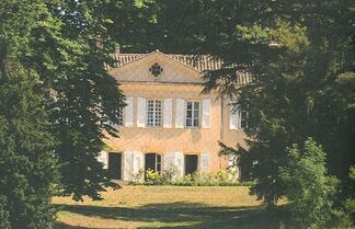 Blick auf das Château Poncié, Fleurie - umbenannt in Villa Ponciago, den ursprünglichen Namen im 10. Jahrhundert